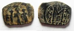 Ancient Coins - Byzantine Empire, Heraclius 610-641, Follis. CYPRUS MINT. NICE QUALITY