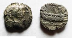 Ancient Coins - PHOENICIA, Arados. Circa 380-350 BC. AR Obol. Ba'al.