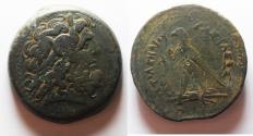 Ancient Coins - 41MM : PTOLEMAIC KINGDOM. Ptolemy IV Philopator (225-205 BC). AE drachm. Alexandria Struck 222-220/19 BC