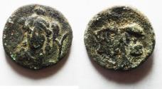Ancient Coins - PAMPHYLIA, Side. 1st. Cent. BC. RARE AE 17