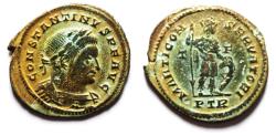 Ancient Coins - ROMAN EMPIRE: Constantine I the Great, AD 307-337, AE Follis. Trier. MARS