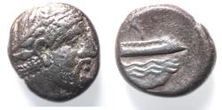 Ancient Coins - Phoenicia. Arados. Uncertain King (c. 400-384 BC). AR shekel (19mm, 10.5g).