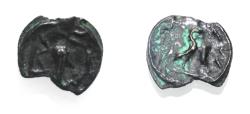 Ancient Coins - Arabia Felix. Hadhramawt. First century BC-first century AD. Cast AE 20mm, 2,93 g. Shaqar mint.