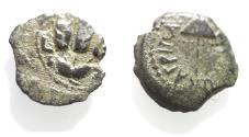 Ancient Coins - JUDAEA, Herodians. Agrippa I. 37-43 CE. AE Prutah .Jerusalem mint.