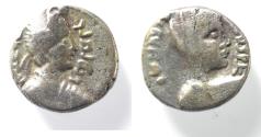 Ancient Coins - Arabia. Nabataean Kings. Rabbel II (AD 70/1-105/6) AR sela’ (14mm,3.51g). Petra mint. Struck in regnal year 2 (AD 71/2).