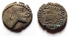 Ancient Coins - Kings of Parthia. Pakoros I (AD 78-120) AR Drachm