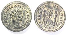 Ancient Coins - AS FOUND. DIOCLETIAN AE ANTONINIANUS