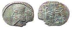 Ancient Coins - Kings of Parthia.  AR Drachm