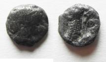 Ancient Coins - ARABIA, Southern. Saba'. Late 4th–mid 2nd centuries BC. AR tmrt – Quarter Unit (11mm, 1.05 g). Imitating Athens.