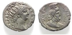 Ancient Coins - EGYPT, Alexandria. NERO SILVER TETRADRACHM.