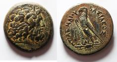 Ancient Coins - PTOLEMAIC KINGDOM. PTOLEMY III 246 - 221 B.C. AE 42