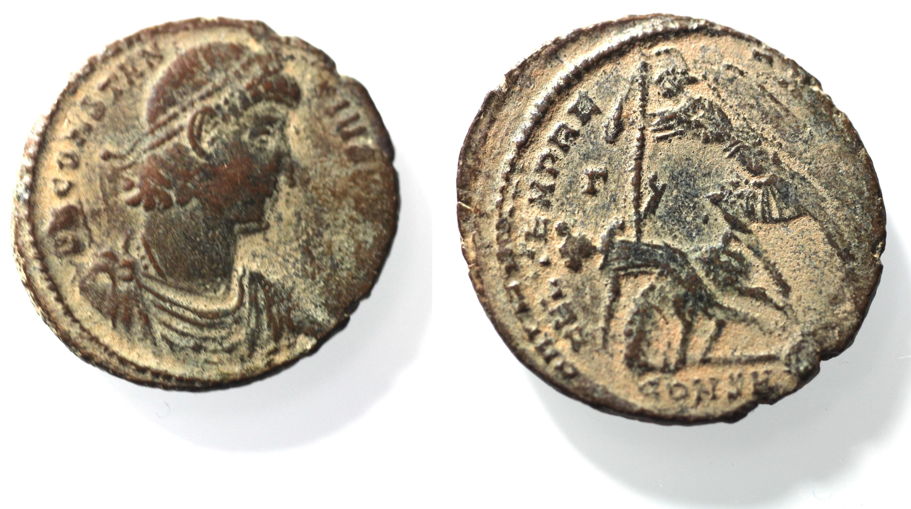 CONSTANTIUS II AE . FALLEN HORSEMAN | Roman Imperial Coins