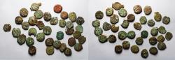 Ancient Coins - JUDAEA. LOT OF 35 BRONZE PRUTOT. MOSTLY HERODIAN