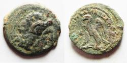 Ancient Coins - Ptolemaic Kingdom. Ptolemy VIII Euergetes II (Physcon). Second reign, 145-116 B.C. Æ. Cyrene.