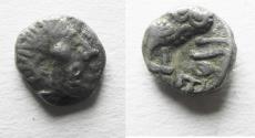 Ancient Coins - South Arabia. Sabean kingdom. Late 4th-mid 2nd centuries BC. AR eighth unit (7mm, 0.48g). Imitating Athens.