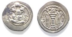 Ancient Coins - Sasanian Empire. Peroz (AD 459-484) AR Drachm