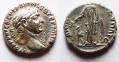Ancient Coins - Arabia. Petra or Bostra Mint. Trajan 98 - 117 A.D. Silver Drachm