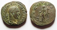 Ancient Coins - HIGH QUALITY: Philip I. A.D. 244-249. Æ sestertius. Rome