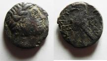 Ancient Coins - Phoenicia. Tyre. Imitative and possibly fouree AR Shekel (23mm, 8.99 g).