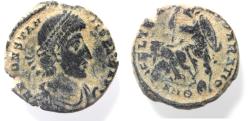 Ancient Coins - AS FOUND. CONSTANTIUS II AE. FALLEN HORSEMAN