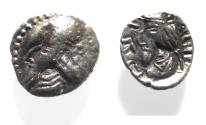 Ancient Coins - Kings of Persis. 2nd century BC. AR Obol
