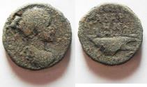 Ancient Coins - DECAPOLIS. GADARA. GORDIAN III WITH GALLEY. NEEDS CLEANING