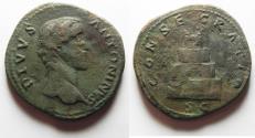 Ancient Coins - DIVUS ANTONINUS PIUS AE SETERTIUS. struck under Marcus Aurelius after 161 A.D