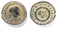 Ancient Coins - AS FOUND. CONSTANTINE II AE FOLLIS.