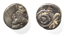 Ancient Coins - Kings of Persis. 2nd century BC. AR Obol