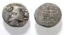 Ancient Coins - KINGS OF PARTHIA. Parthian Kingdom. SILVER DRACHM .