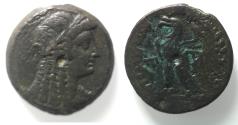 Ancient Coins - PTOLEMAIC KINGS of EGYPT. Ptolemy V or Ptolemy VI. 204-180 BC or 180-145 BC. Æ. ISIS