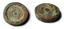 Ancient Coins - ROMAN BRONZE WEIGHT. 5 NUMISMATA. 300 - 400 A.D