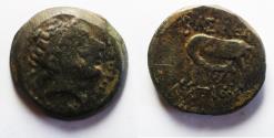 Ancient Coins - Seleukid Kings. Antiochos III the Great (223-187 BC). AE 24mm, 11.09g. Ekbatana mint.