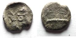 Ancient Coins - AS FOUND: PHOENICIA: Sidon. c. 346-343 BC. AR Obol or 1/16th Shekel