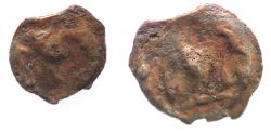 Ancient Coins - Arabia Felix. Hadhramawt. First century BC-first century AD. Cast AE UNIT . Shaqar mint.