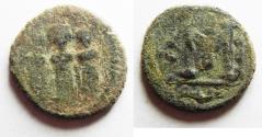 Ancient Coins - 	ARAB-BYZANTINE AE FALS, TIBERIAS MINT