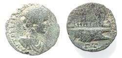 Ancient Coins - DECAPOLIS. GADARA. GORDIAN III. GALLEY. AE 25