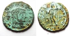 Ancient Coins - ROMAN IMPERIAL. MAXIMINUS II AE FOLLIS.