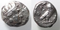Ancient Coins - Possibly unpublished: Eastern Imitation of Athens. Fourth century BC. AR tetradrachm (23mm, 16.73g).