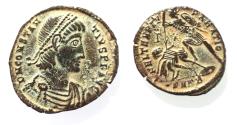 Ancient Coins - CONSTANTIUS II AE . FALLEN HORSEMAN