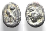 Ancient Coins - Egypt. Lead scarab seal impression (17MM)