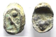 Ancient Coins - Egypt. Lead scarab seal impression (20MM)