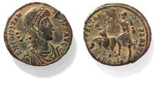Ancient Coins - CONSTANTIUS II AE . FALLEN HORSEMAN