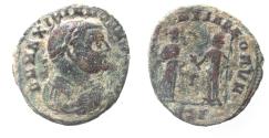 Ancient Coins - AS FOUND. MAXIMIAN AE FOLLIS. ALEXANDRIA