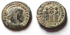 Ancient Coins - ORIGINAL DESERT PATINA: CONSTANTINE I AE FOLLIS.
