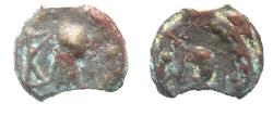 Ancient Coins - Arabia Felix. Hadhramawt. First century BC-first century AD. Cast AE UNIT . Shaqar mint.