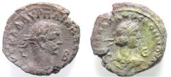 Ancient Coins - Egypt, Alexandria. Aurelian and Vabalathus 270-275 AD. BI Tetradrachm