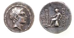 Ancient Coins - Apparently unpublished: Seleukid Kings. Demetrios I Soter (162-150 BC). AR tetradrachm (28mm, 16.94g). Antioch on the Persian Gulf mint.