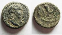 Ancient Coins - AS FOUND: Decapolis. Gadara. Nero. AD 54-68. Æ 19