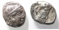Ancient Coins - Eastern Imitation of Athens. Fourth century BC. AR tetradrachm (23mm, 16.30g).